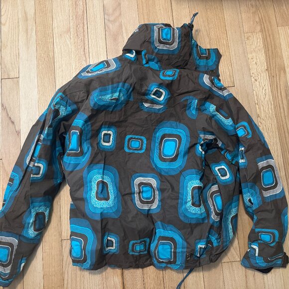 Roxy Women's XS Skiing Snowboarding Jacket Brown Turquoise - Picture 3 of 3